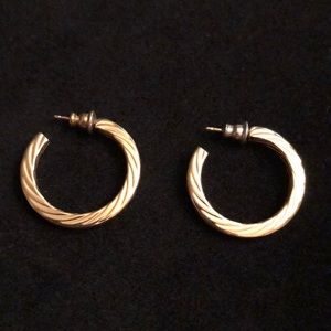 GOLDTONE HOOPS
